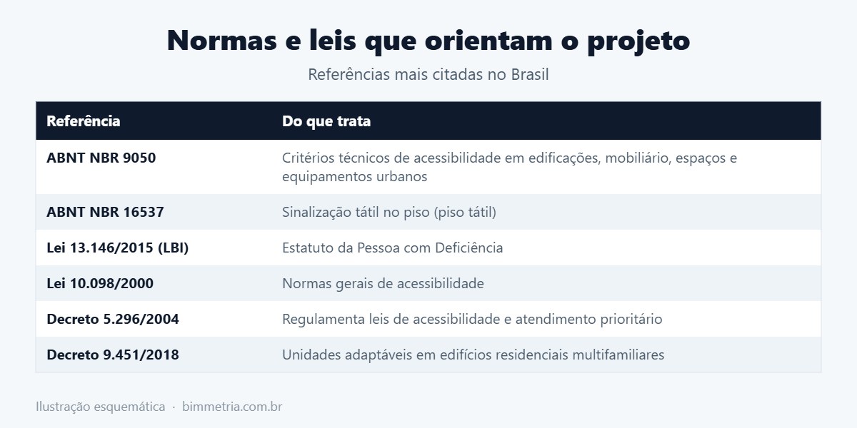 Normas e leis de acessibilidade arquitetônica no Brasil