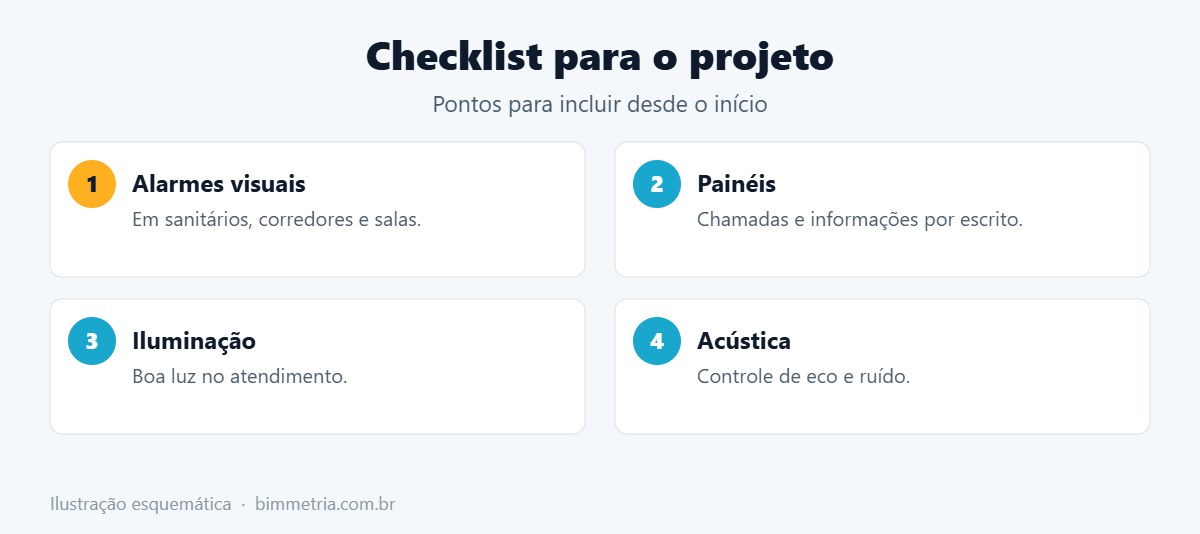 Checklist de acessibilidade para surdos