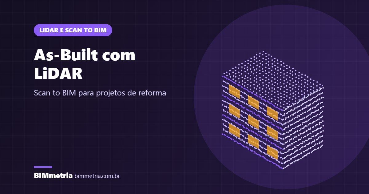 As-Built com LiDAR e Scan to BIM: Precisão para Projetos de Reforma