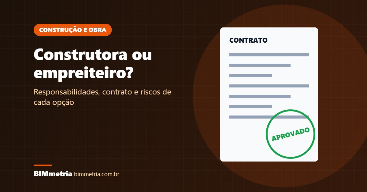 Construtora ou empreiteiro: qual contratar para a sua obra?