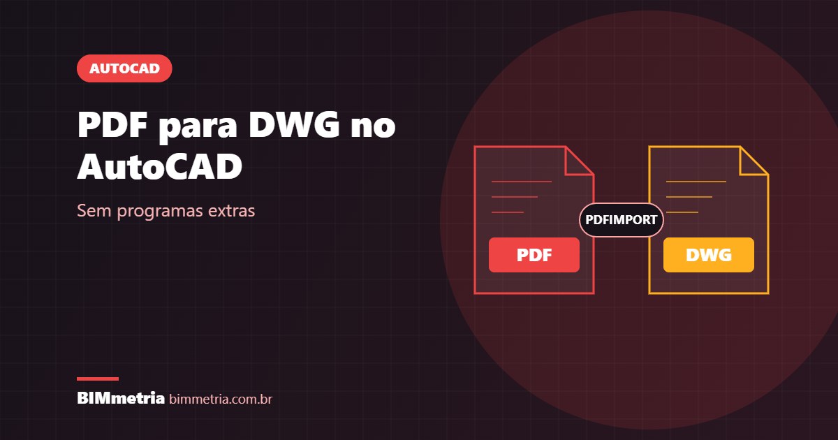 Como Converter PDF para DWG no AutoCAD (Sem Programas Extras)