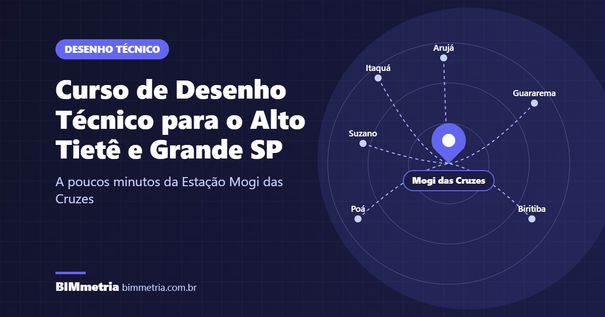 Curso de Desenho Técnico no Alto Tietê e Grande SP: Como Chegar à BIMmetria