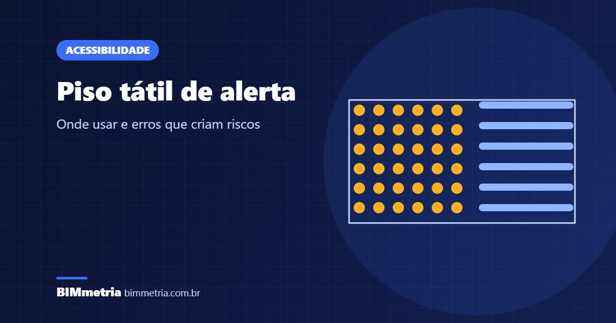 Piso tátil de alerta: onde usar e erros que criam riscos