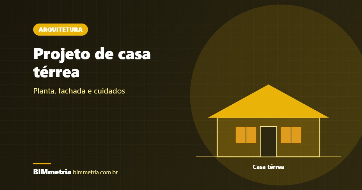 Projeto de Casa Térrea: Vantagens, Planta e Cuidados