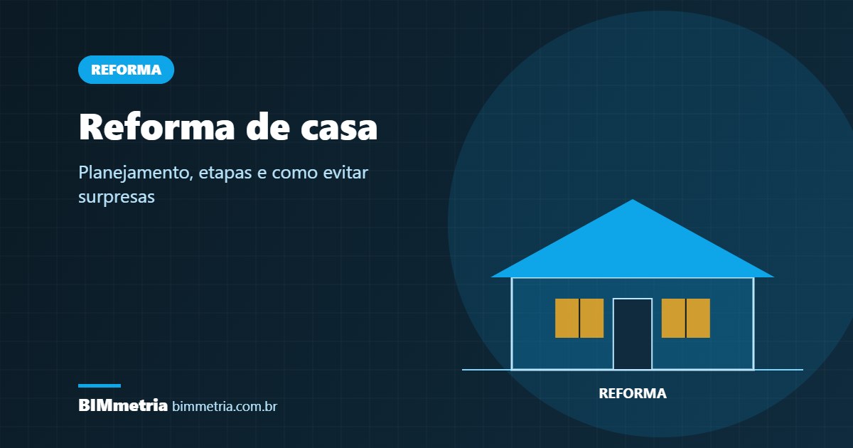 Reforma de casa: planejamento, etapas e como evitar surpresas