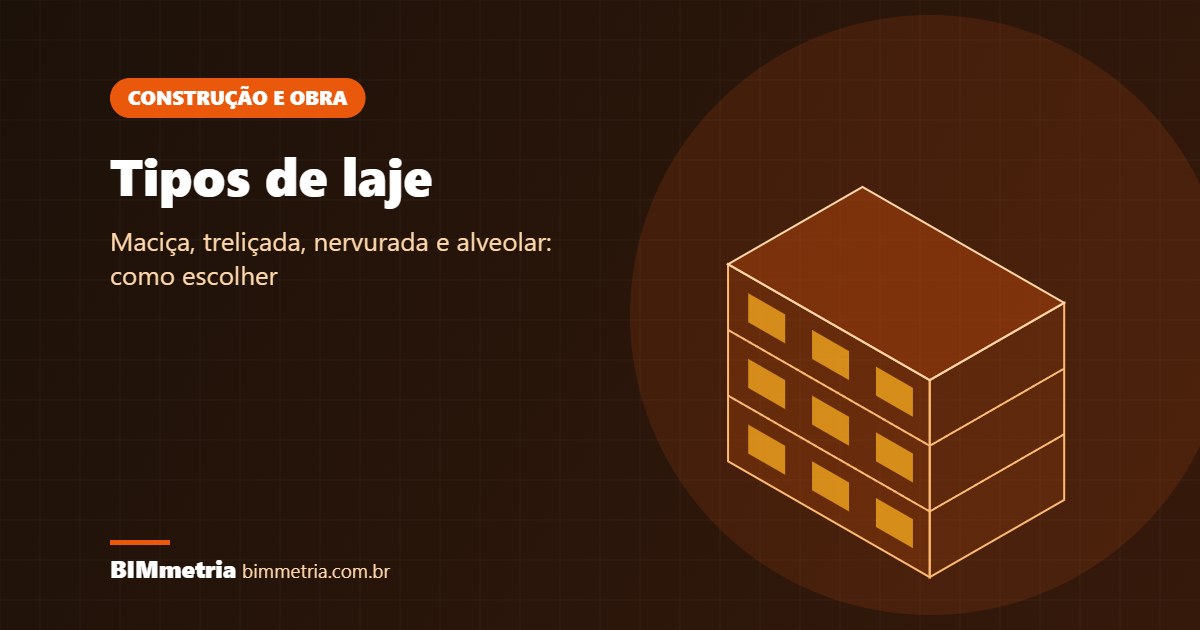 Tipos de laje: maciça, treliçada, nervurada e pré-moldada