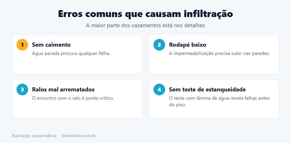 Erros comuns na impermeabilização de laje