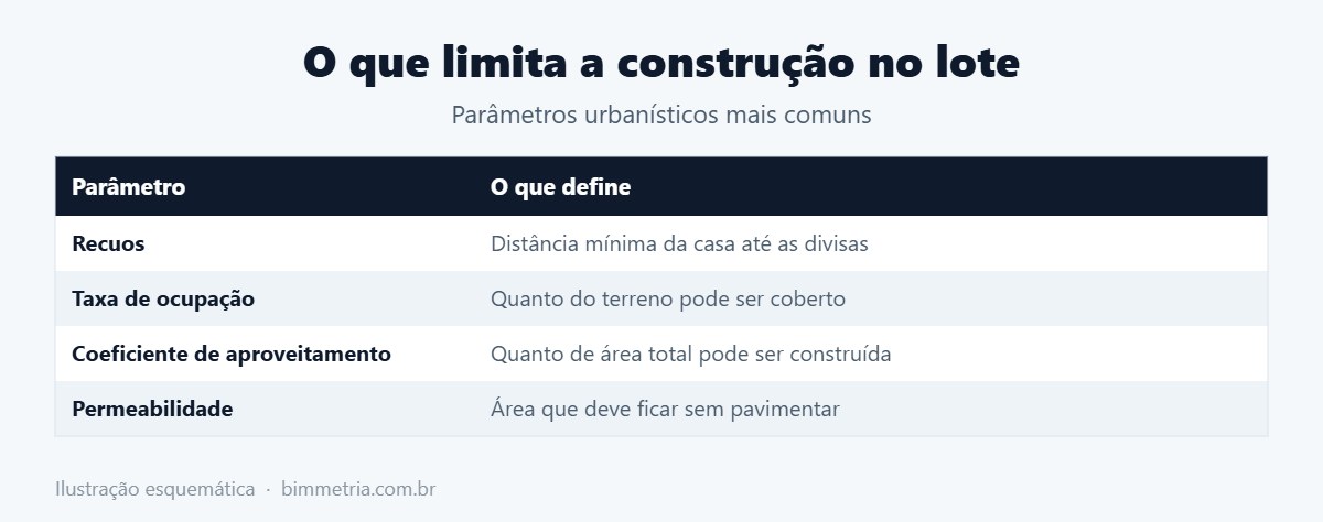 Regras que limitam a construção de casa em terreno pequeno