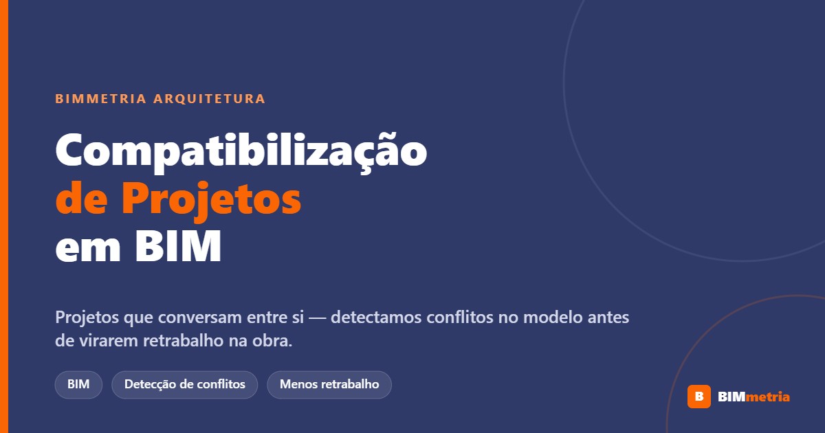 Compatibilização de projetos em BIM em Mogi das Cruzes — BIMmetria Arquitetura