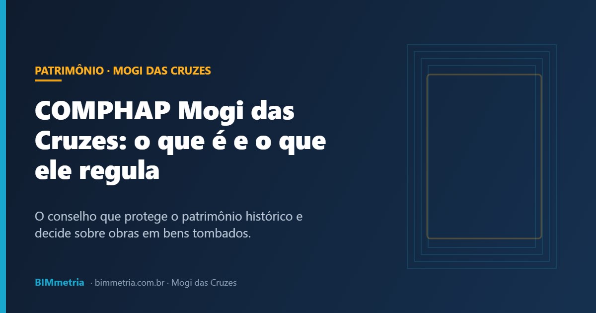 COMPHAP Mogi das Cruzes: O que É e O que Ele Regula
