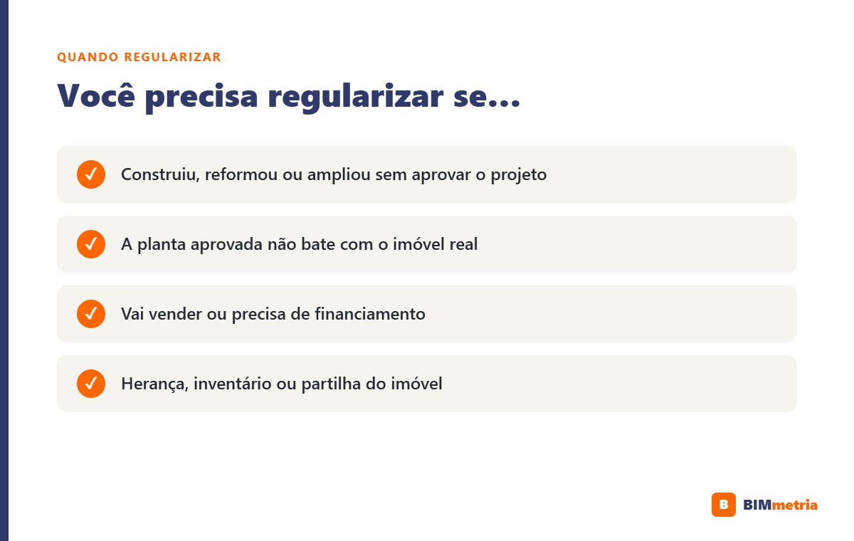 Quando regularizar um imóvel em Mogi das Cruzes — situações comuns
